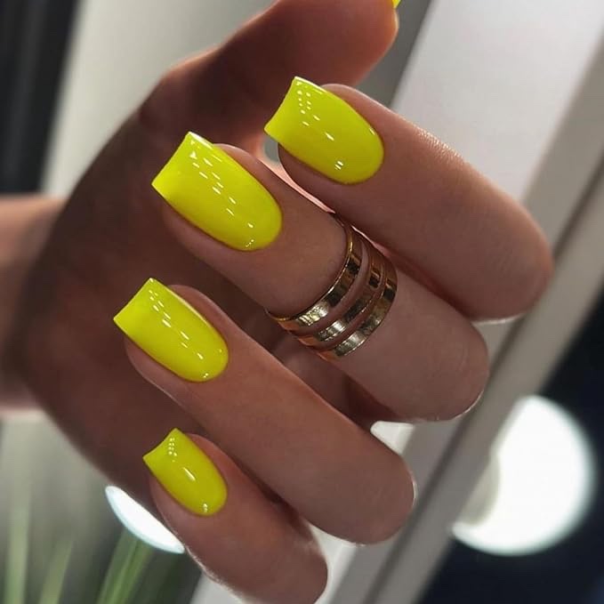 25 gorgeous summer yellow nails