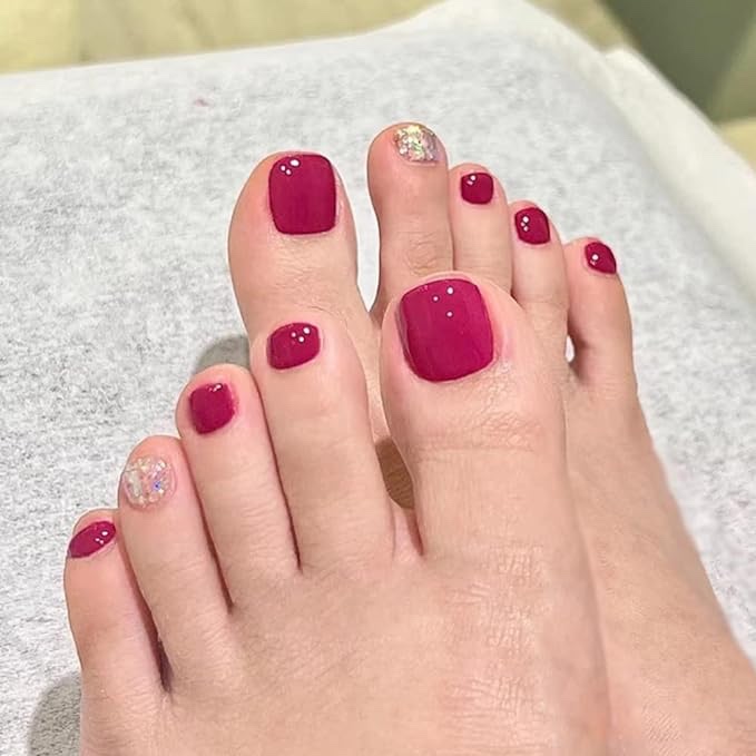 25 pretty toe nails