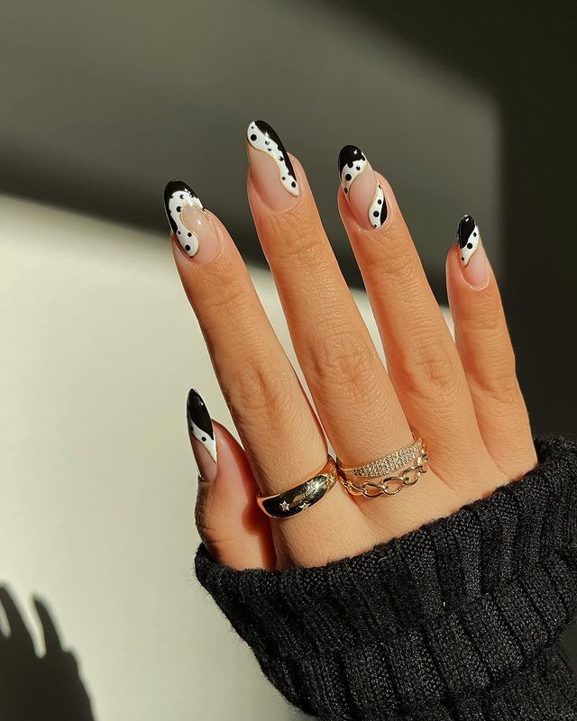 25 gorgeous black and white nails